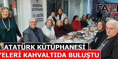 Atatürk Kütüphanesi üyeleri kahvaltıda buluştu